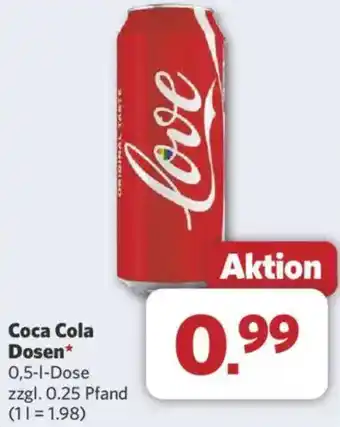 Combi Coca Cola Dosen Angebot