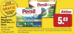Combi Persil Megaperls, Kraft Gel oder Discs Angebot