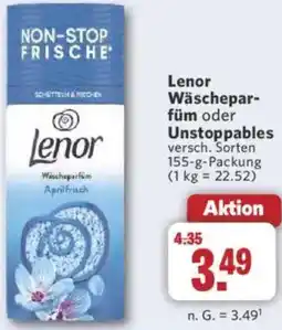 Combi Lenor Wäscheparfüm oder Unstoppables Angebot