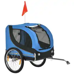 Netto Marken-Discount PawHut Fahrradanhänger 600D Oxford, Stahlrohr Angebot