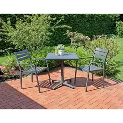 Netto Marken-Discount Tischgruppe TREVISO 3-tlg., anthrazit Angebot