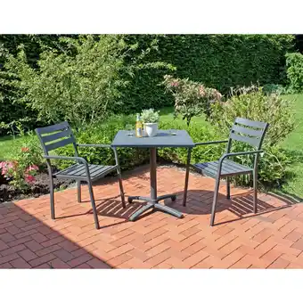 Netto Marken-Discount Tischgruppe TREVISO 3-tlg., anthrazit Angebot