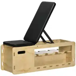 Netto Marken-Discount HOMCOM Hantelbank Buche, Kunstleder Angebot