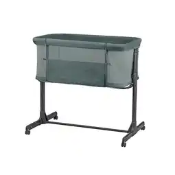 Netto Marken-Discount Kikkaboo Beistellbett Noah verstellbar Räder Anti Reflux eine Seite zum Öffnen grün Angebot
