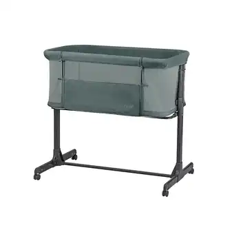 Netto Marken-Discount Kikkaboo Beistellbett Noah verstellbar Räder Anti Reflux eine Seite zum Öffnen grün Angebot