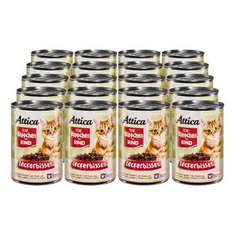 Netto Marken-Discount Attica Katzennahrung Rind 415g, 20er Pack Angebot