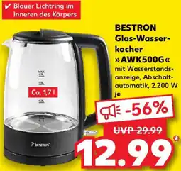 Kaufland BESTRON Glas-Wasserkocher AWK500G Angebot