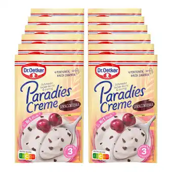 Netto Marken-Discount Dr. Oetker Paradiescreme Stracciatella für 300 ml Milch, 12er Pack Angebot