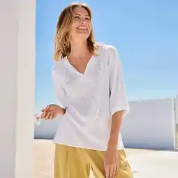 NKD Damen-Bluse aus Viskose und Leinen Angebot