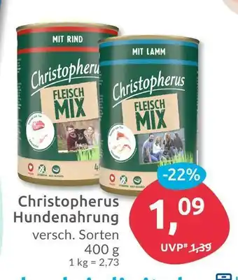 Budni Christopherus hundenahrung Angebot