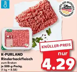 Kaufland K-PURLAND Rinderhackfleisch Angebot