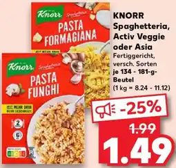 Kaufland KNORR Spaghetteria, Activ Veggie oder Asia Angebot