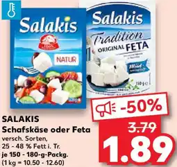 Kaufland SALAKIS Schafskäse oder Feta Angebot