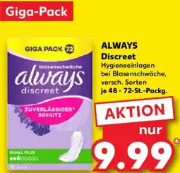 Kaufland ALWAYS Discreet Angebot