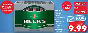 Kaufland BECK'S Pils oder Gold Angebot