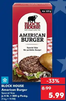 Kaufland BLOCK HOUSE American Burger Angebot