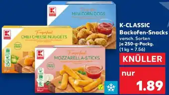 Kaufland K-CLASSIC Backofen-Snacks Angebot
