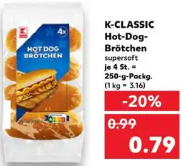 Kaufland K-CLASSIC Hot-Dog Brötchen Angebot