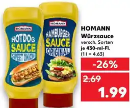 Kaufland HOMANN Würzsauce Angebot