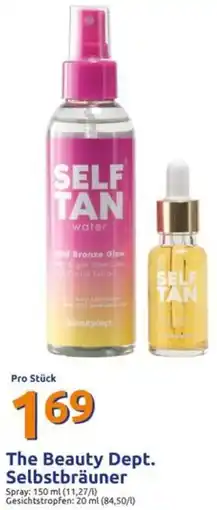 Action The Beauty Dept. Selbstbräuner Angebot
