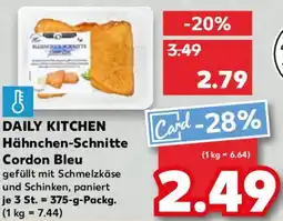 Kaufland DAILY KITCHEN Hähnchen-Schnitte Cordon Bleu Angebot
