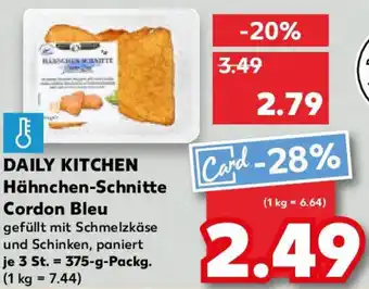 Kaufland DAILY KITCHEN Hähnchen-Schnitte Cordon Bleu Angebot