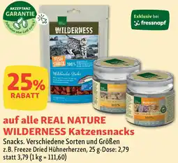 Fressnapf REAL NATURE WILDERNESS Katzensnacks Angebot