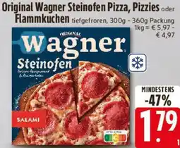 Edeka Original Wagner Steinofen Pizza, Pizzies oder Flammkuchen Angebot