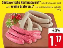 E-Center Südbayerische Rostbratwurst oder weiße Bratwurst Angebot