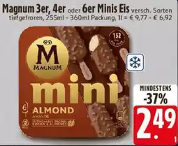 E-Center Magnum 3er, 4er oder 6er Minis Eis Angebot