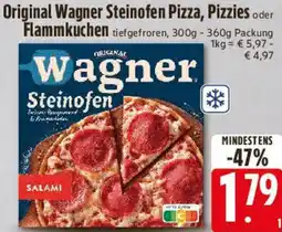 E-Center Original Wagner Steinofen Pizza, Pizzies oder Flammkuchen Angebot