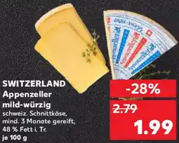 Kaufland SWITZERLAND Appenzeller mild-würzig Angebot