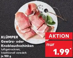 Kaufland KLÜMPER Gewürz- oder Knoblauchschinken Angebot
