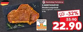 Kaufland K-WERTSCHÄTZE Rinderrumpsteak Angebot