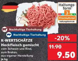 Kaufland K-WERTSCHÄTZE Hackfleisch gemischt Angebot