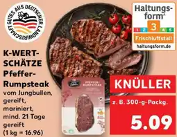 Kaufland K-WERTSCHÄTZE Pfeffer Rumpsteak Angebot
