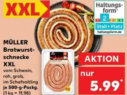 Kaufland MÜLLER Bratwurstschnecke XXL Angebot