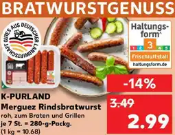 Kaufland K-PURLAND Merguez Rindsbratwurst Angebot