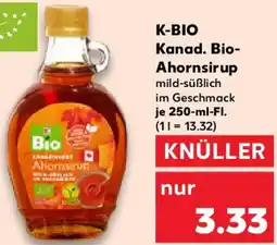 Kaufland K-BIO Kanad. Bio Ahornsirup Angebot