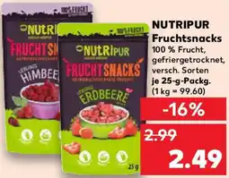 Kaufland NUTRIPUR Fruchtsnacks Angebot