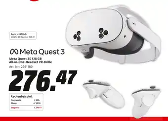 MediaMarkt Meta quest all-in-one-headset vr-brille Angebot