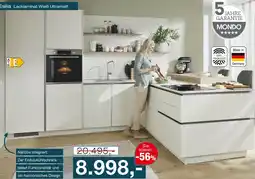 Möbel Inhofer Mondo küchen esilia lacklaminat weiß ultramatt Angebot