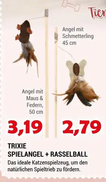 Zookauf Trixie spielangel + rasselball Angebot