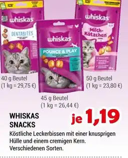 Zookauf Whiskas snacks Angebot