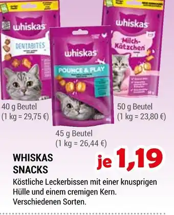 Zookauf Whiskas snacks Angebot