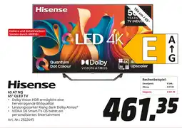 MediaMarkt Hisense 65 a7 nq 65 qled tv Angebot