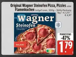 Edeka Xpress Wagner original wagner steinofen pizza, pizzies oder flammkuchen Angebot