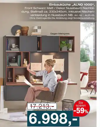 Möbel Inhofer Alno einbauküche „alno 1000“ Angebot