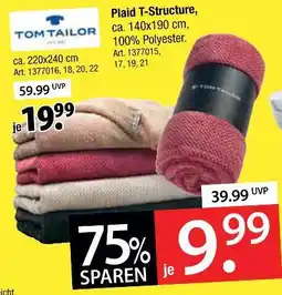 Zurbrüggen Tom tailor plaid t-structure Angebot