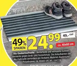 Zurbrüggen Alu-sauberlaufmatte Angebot